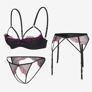 CATCH ME CUPID LINGERIE 3-PIECE SET